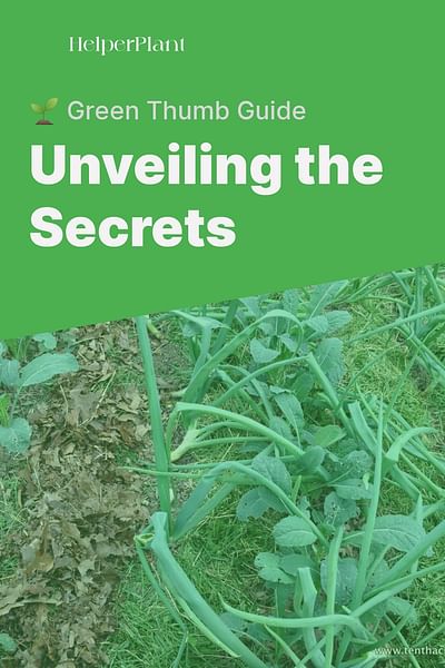 Unveiling the Secrets - 🌱 Green Thumb Guide